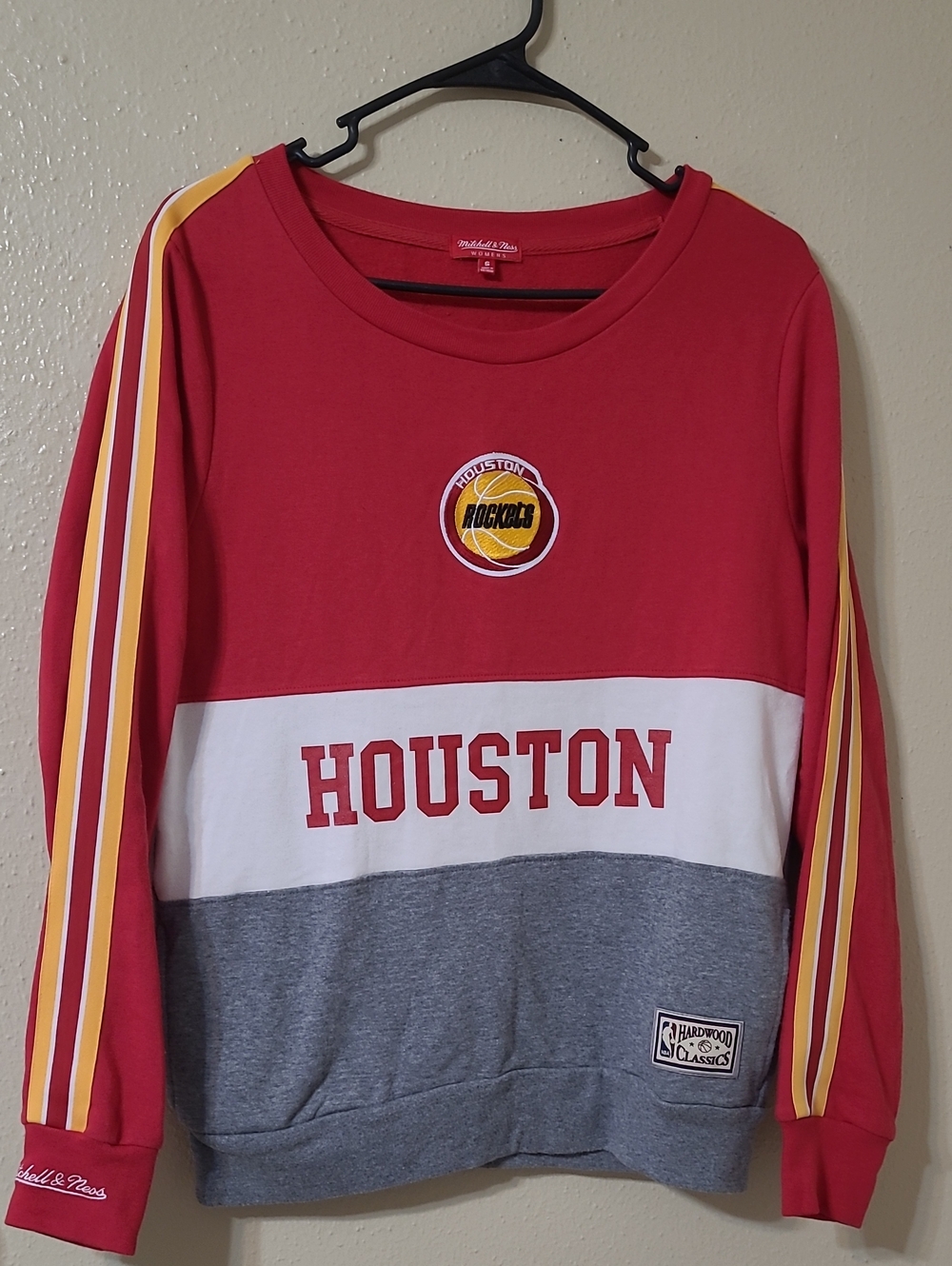 Mitchell & Ness Red Women's Crewneck Sweatshirt